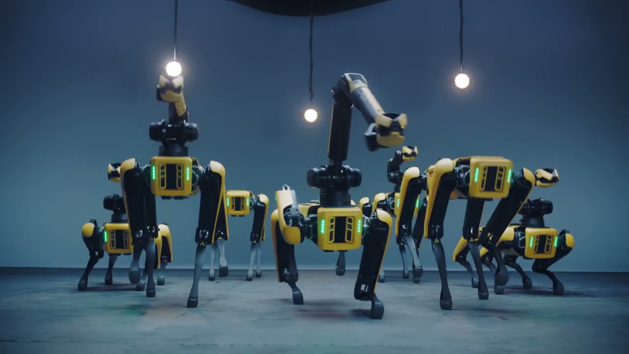 synchroon dansende robots