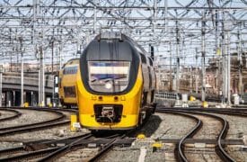 Frequentieomvormers Prorail trein hacken van het spoor